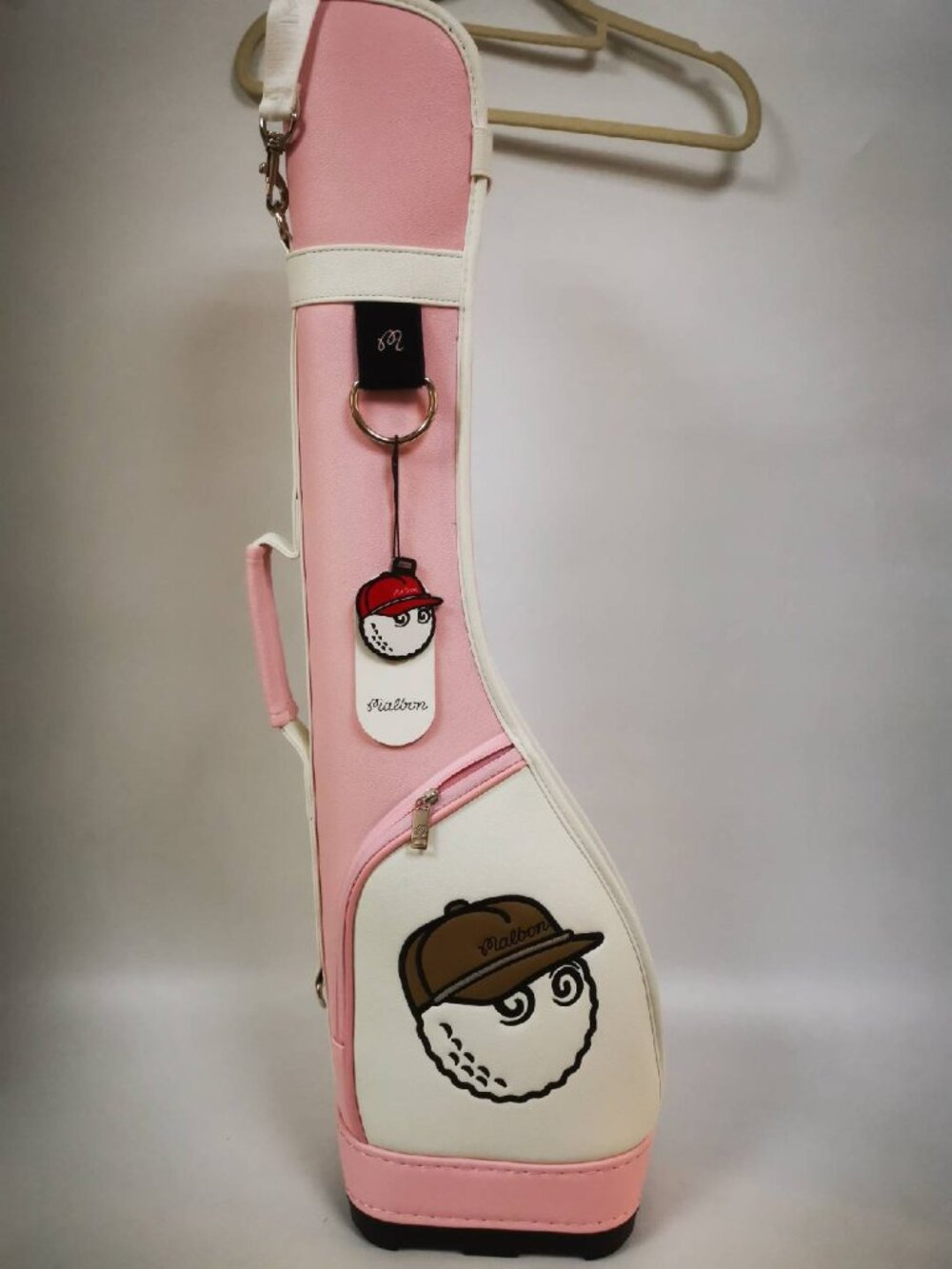 Malbon Stand Half Case Caddy Bag Pink Self-Supporting Golf Bag